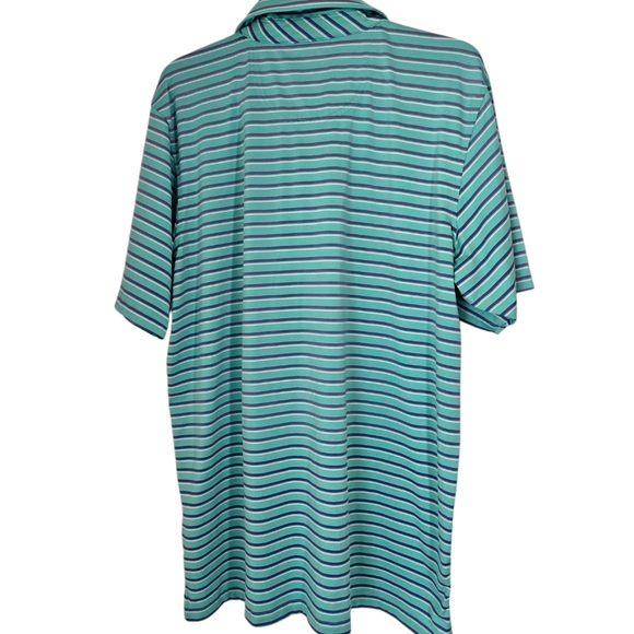 F&G Tech Men's Striped Golf Polo - Picture 5 of 12
